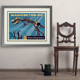 Washington, DC: Museum of Natural History - Art Print, 24x32 / Deluxe / Gray