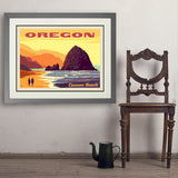 Oregon Coast: Cannon Beach - Art Print, 24x32 / Deluxe / Gray