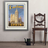 ...2026 Total Solar Eclipse: León, Spain - Art Print, 24x32 / Deluxe / Gray
