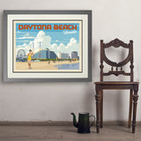 Daytona Beach, Florida - Art Print, 24x32 / Deluxe / Gray