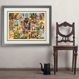 Coffee Collage (Horizontal) - Art Print, 24x32 / Deluxe / Gray