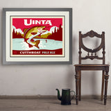 Cutthroat Trout (Pub Poster) - Art Print, 24x32 / Deluxe / Gray