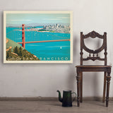 San Francisco: Golden Gate Bridge-Horizontal - Art Print, 30x40