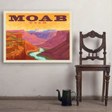 Moab, Utah: Canyon View - Art Print, 30x40