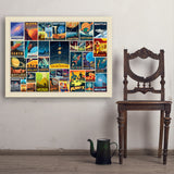 Space Travel Collage (Horizontal) - Art Print, 30x40