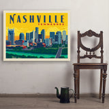 Nashville Sunset Skyline (Horizontal) - Art Print, 30x40
