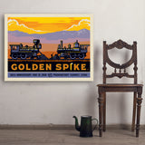 Golden Spike - Art Print, 30x40