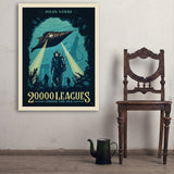 20,000 Leagues Under the Sea: Jules Verne - Art Print, 30x40