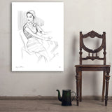 Fashion Sketch: Elegance - Art Print, 30x40