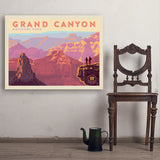 Grand Canyon National Park: 100th Anniversary (Horizontal) - Art Print, 30x40