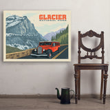 Glacier National Park: Going To The Sun Road (Horizontal) - Art Print, 30x40