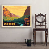 Zion National Park: 100th Anniversary (Horizontal) - Art Print, 30x40