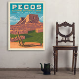 Pecos National Historical Park, NM - Art Print, 30x40
