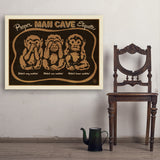 Man Cave Etiquette - Art Print, 30x40