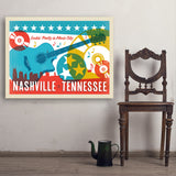 Lookin' Pretty In Music City (Horizontal) - Art Print, 30x40