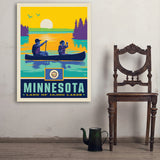 Minnesota State Pride (Old Flag) - Art Print, 30x40