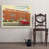 Old Glory: Distillery Building - Art Print, 30x40