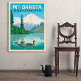Mount Shasta, California - Art Print, 30x40