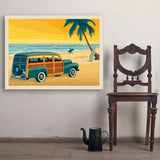 Woody On The Beach - Art Print, 30x40