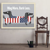 Wag More. Bark Less. - Art Print, 36x48