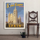 ...2026 Total Solar Eclipse: León, Spain - Art Print, 36x48