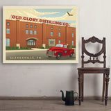 Old Glory: Distillery Building - Art Print, 36x48