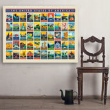 50-State Multi-Image Design - Art Print, 36x48