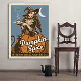 Witches' Brew Coffee Co. (Pumpkin Spice Blend) - Art Print, 36x48