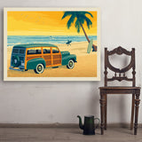 Woody On The Beach - Art Print, 36x48