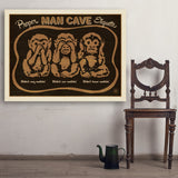 Man Cave Etiquette - Art Print, 36x48