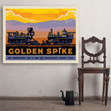 Golden Spike - Art Print, 36x48
