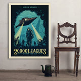 20,000 Leagues Under the Sea: Jules Verne - Art Print, 36x48