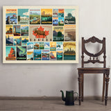 Canada: Picture Perfect Collage (Horizontal) - Art Print, 36x48