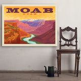 Moab, Utah: Canyon View - Art Print, 36x48