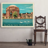 San Francisco: Palace of Fine Arts - Art Print, 36x48