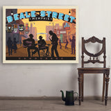 Memphis, TN: Beale Street Sunset - Art Print, 36x48