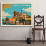 France: Paris, Notre Dame, Horizontal - Art Print, 36x48