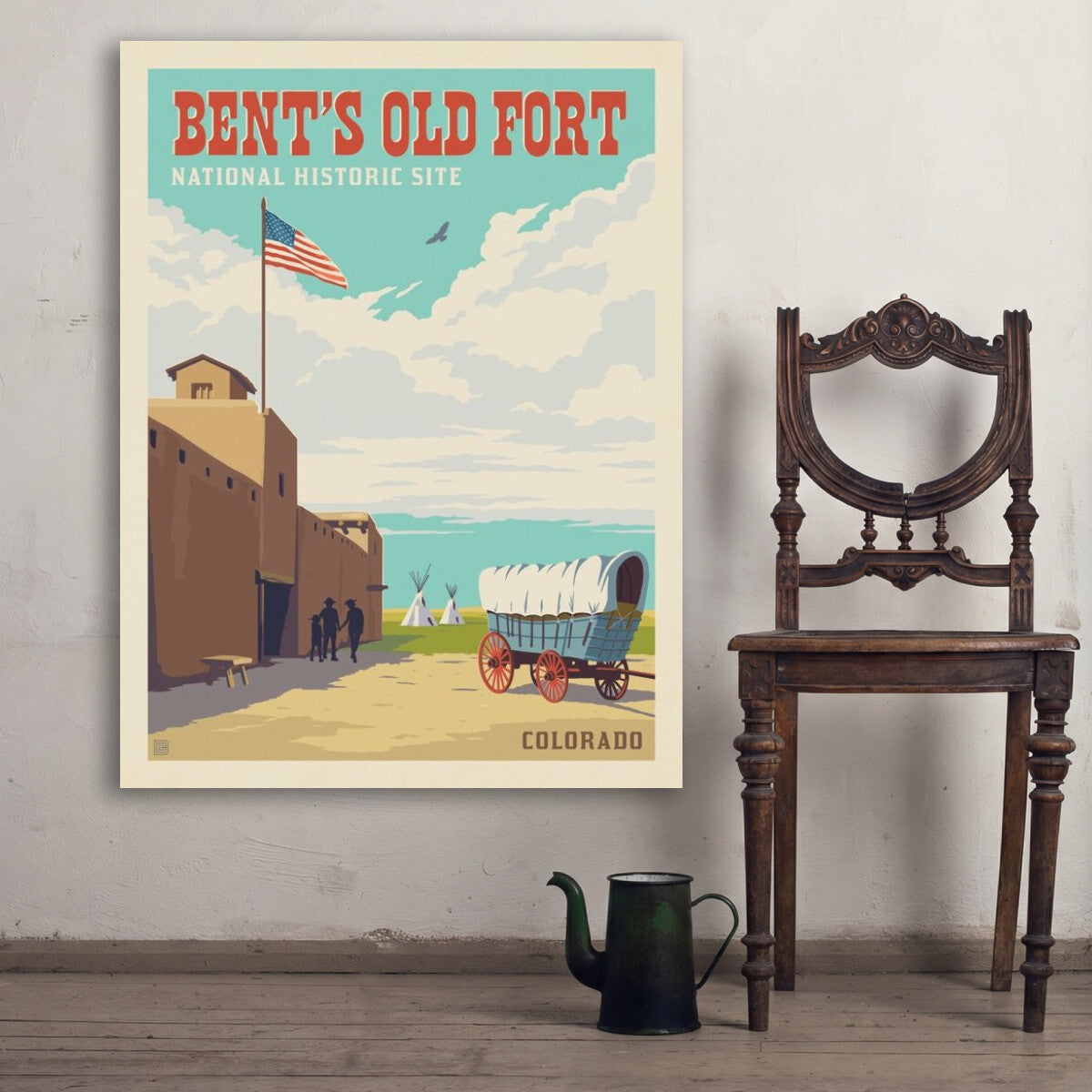 bents-old-fort-national-historic-site-co - 36x48 / Env