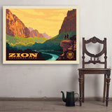 Zion National Park: 100th Anniversary (Horizontal) - Art Print, 36x48