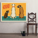 Middle Tennessee Boxer Rescue Fundraiser Print #4 (Nubs) - Art Print, 36x48