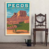Pecos National Historical Park, NM - Art Print, 36x48