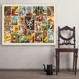 Coffee Collage (Horizontal) - Art Print, 36x48