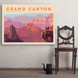 Grand Canyon National Park: 100th Anniversary (Horizontal) - Art Print, 36x48