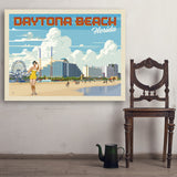 Daytona Beach, Florida - Art Print, 36x48