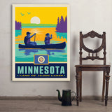 Minnesota State Pride (Old Flag) - Art Print, 36x48