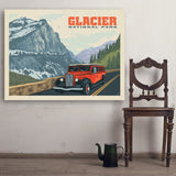 Glacier National Park: Going To The Sun Road (Horizontal) - Art Print, 36x48