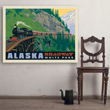 Alaska: Skagway - Art Print, 36x48