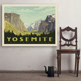 Yosemite National Park: Yosemite Valley (Horizontal) - Art Print, 36x48