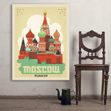 Russia: Moscow - Art Print, 36x48