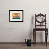 Nashville Landmarks (Horizontal) - Art Print, 8x10 / Standard / Black